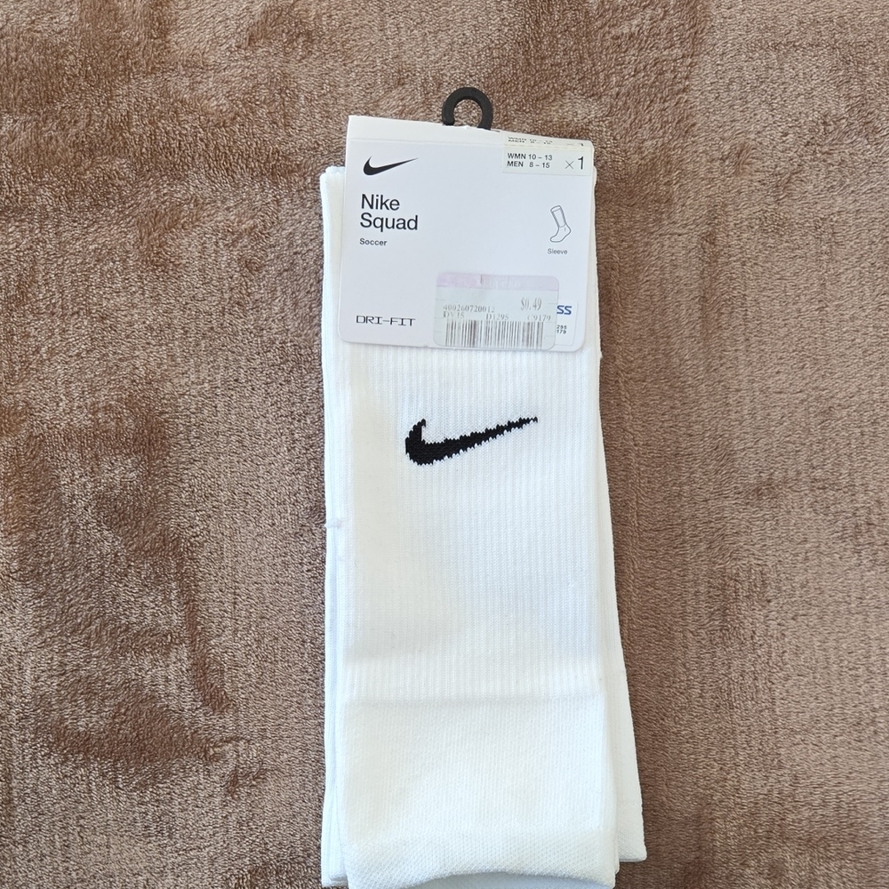 Nike Squad Dei-fit White Soccer Sleeves, Size L/XL